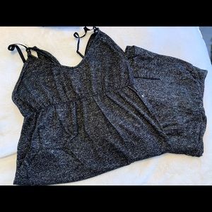 Maternity pajama set with nursing access